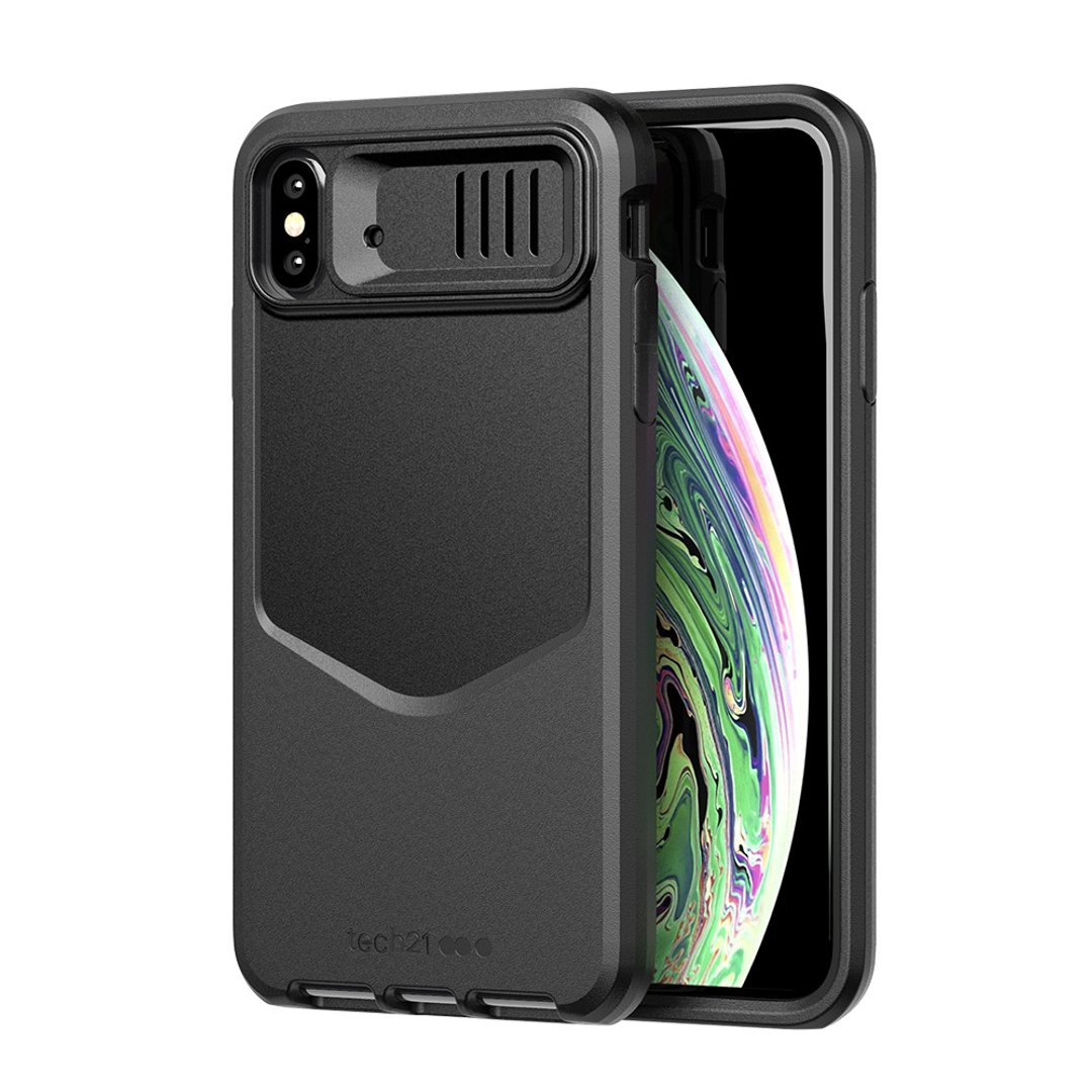 Tech 21镜头防撞强化保护壳-iPhone Xs max黑(5056234705919) - 手机壳/手机套 - 人造皮革 黑色