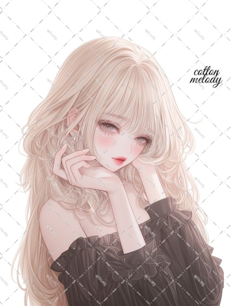 原创贴纸 no.6263 人物贴纸 原创贴纸 女孩贴纸 原创人物贴纸 - 贴纸 - 纸 