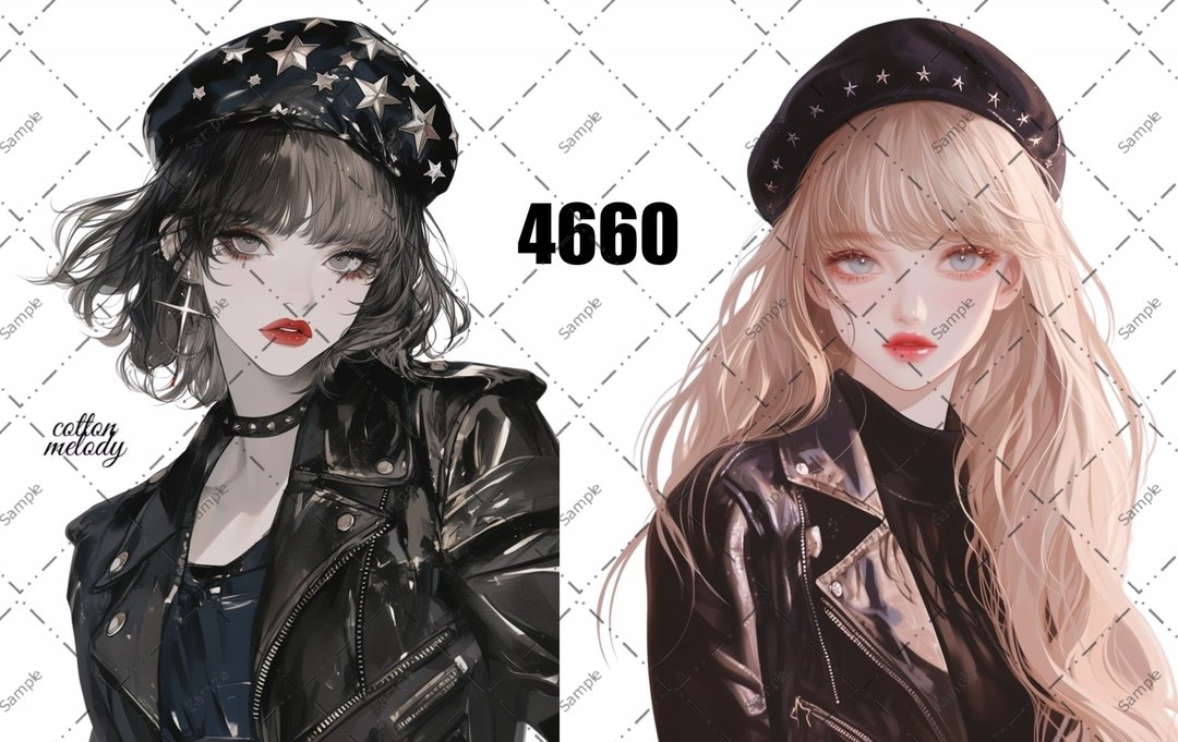 original sticker no.4660 人物贴纸 原创贴纸 原创人物贴纸 装饰贴纸 cotton melody - 贴纸 - 纸 