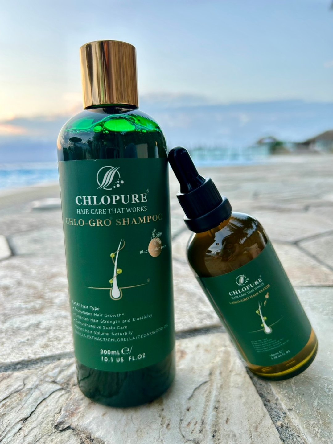 【英国品牌CHLOPURE】养发液100ml+养发洗发精300ml 2入组 - 洗发用品 - 环保材料 绿色