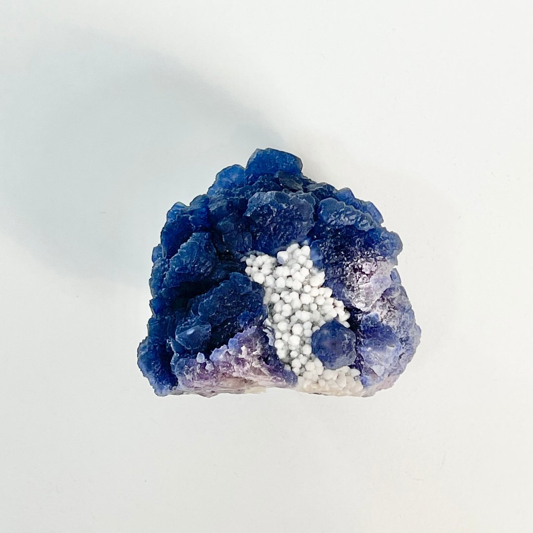 光之石 内蒙古 /蓝萤石 /蜡烛水晶 /溶蚀 /稀有 /原矿 /摆件 收藏 - 摆饰 - 水晶 