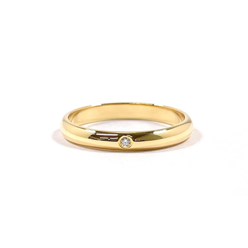 【日本直送 二手美品】8.5号 卡地亚 CARTIER 戒指 1895 婚戒 K18 સુંવાળું પીળું સોનું - 戒指 - 贵金属 金色