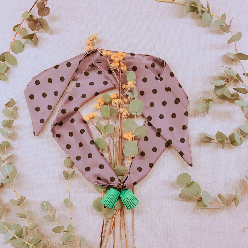 流苏项链 / 波卡圆舞曲 ( 2色 ) - 项链 - 聚酯纤维 紫色