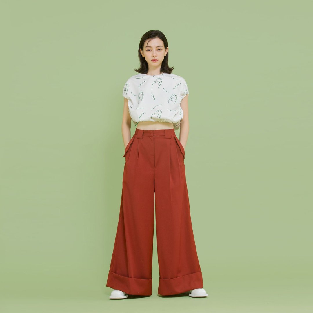 tan tan / 手掌兄弟抽绳上衣(白) - 女装上衣 - 其他材质 白色