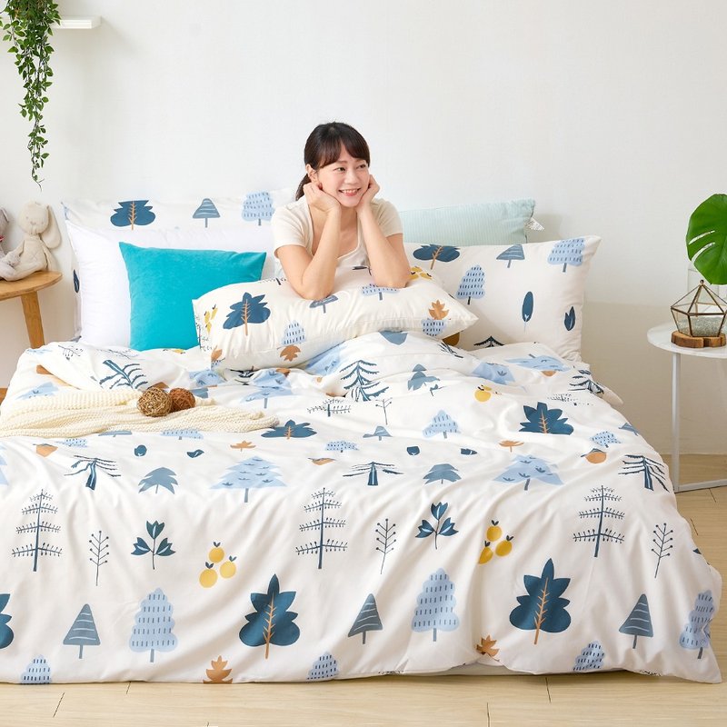 床包被套组-单人/双人/加大/ 舒柔棉 / 栗松秘境 台湾制 - 寝具 - 其他材质 多色