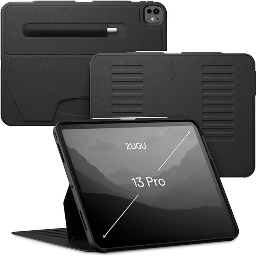 ZUGU iPad case超薄防震保护壳 - Pro13寸经典黑 - 平板/电脑保护壳 - 人造皮革 黑色