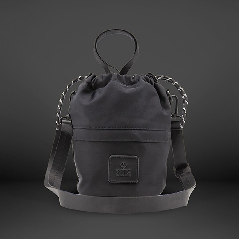 【RITE】莫兰迪系列-V07软糖包Candy bag-墨黑 新品上市 - 侧背包/斜挎包 - 防水材质 黑色