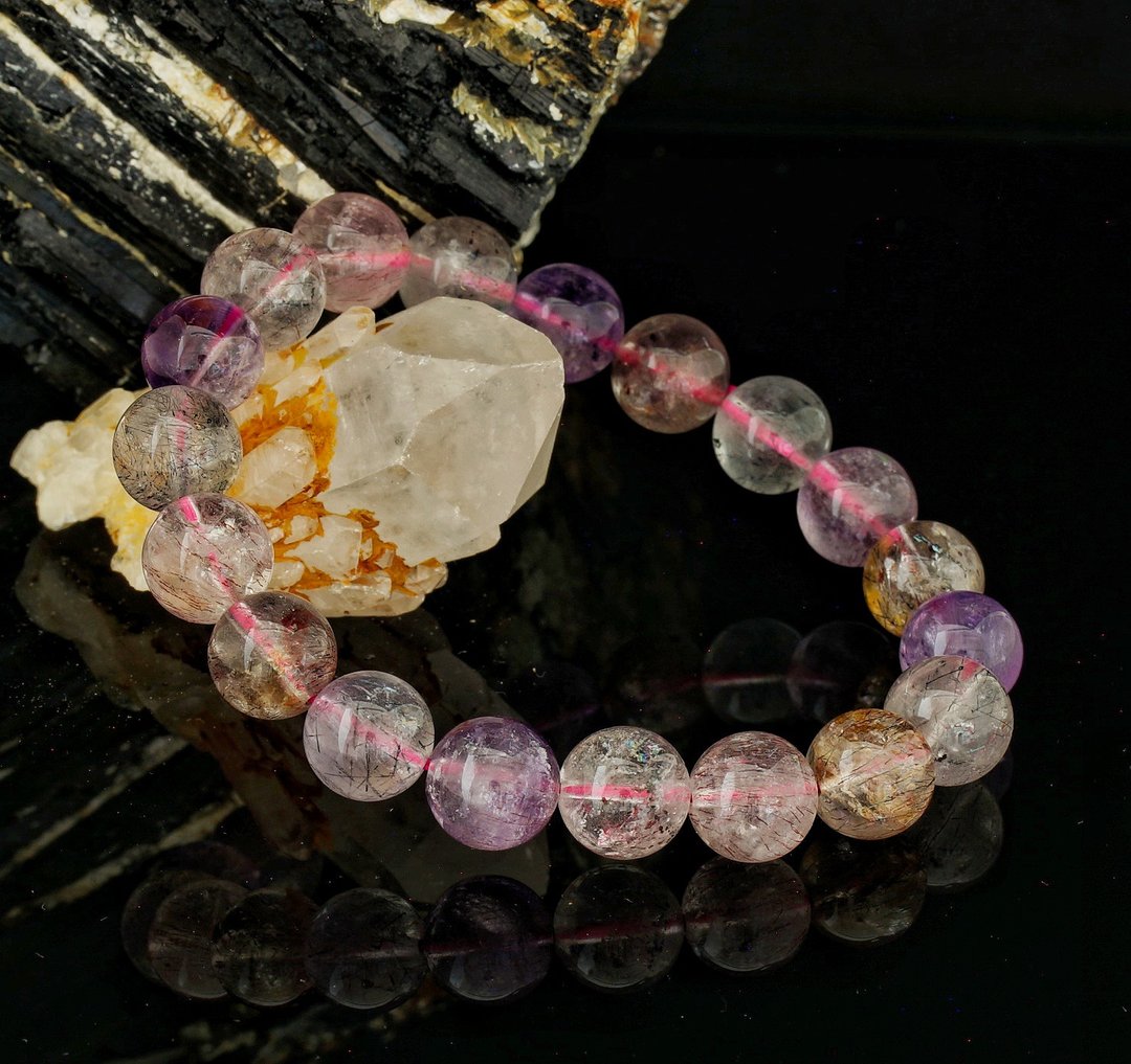 超级七 10.4mm 手链 ( Super 7 10.4mm Bracelet ) - 手链/手环 - 水晶 
