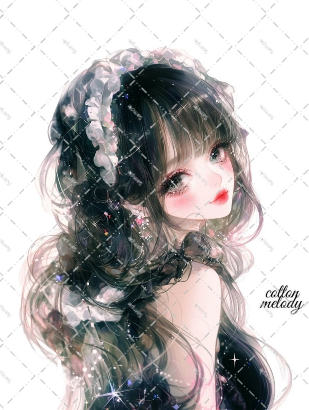 原创贴纸 no.5624 人物贴纸 原创贴纸 人物贴纸 女孩贴纸 原创人物贴纸 - 贴纸 - 纸 