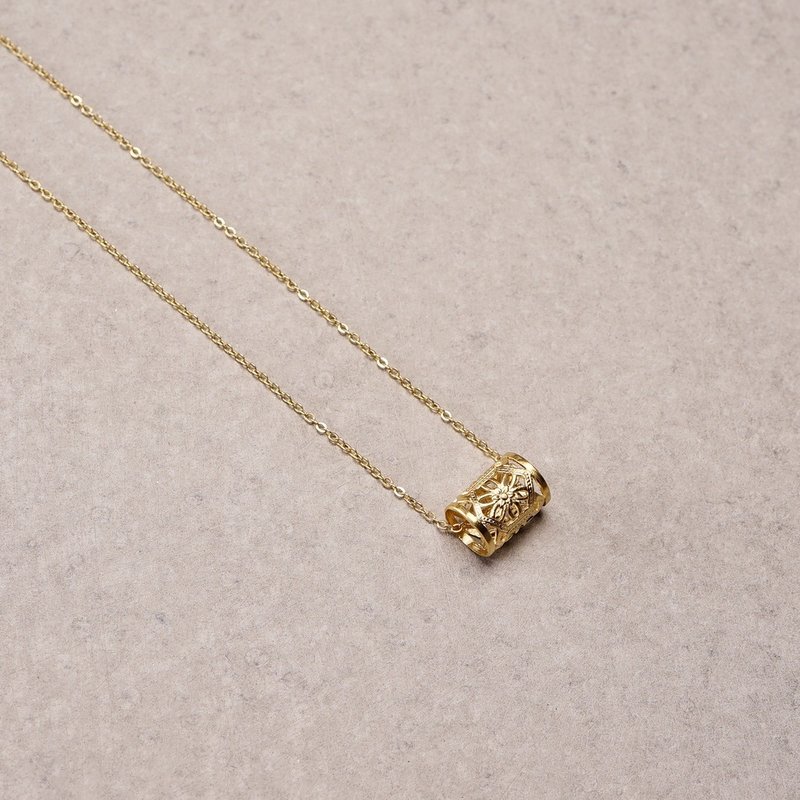 法国独立设计师 巴黎工坊匠人手作 BRODERIE项链 - 项链 - 铜/黄铜 金色