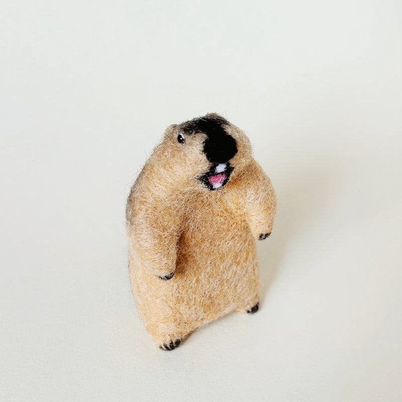 喜玛拉雅山土拨鼠 - 摆饰 - 羊毛 卡其色