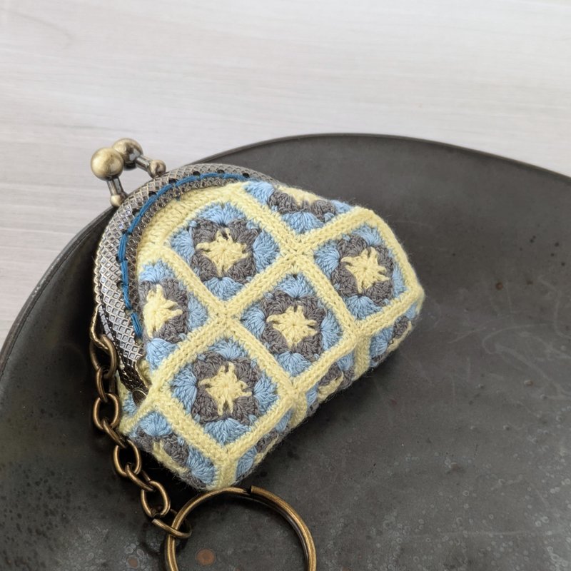 零钱包/钩编/钥匙扣/花 - 零钱包 - 聚酯纤维 黄色