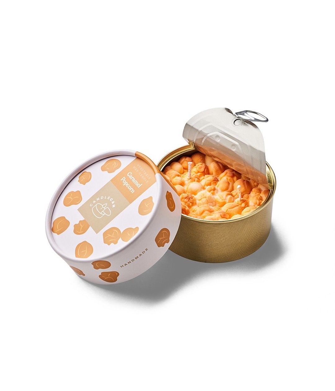 CANDLE CAN/焦糖爆米花薰香罐头蜡烛 - 香薰/精油/线香 - 其他材质 