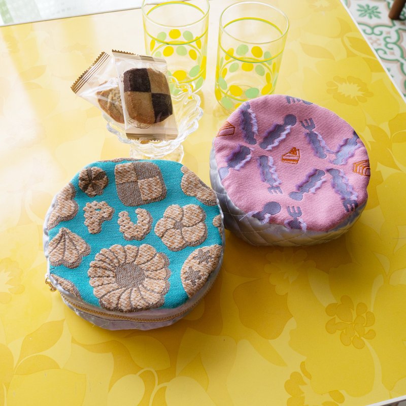 圆形化妆包 - 侧背包/斜挎包 - 聚酯纤维 粉红色