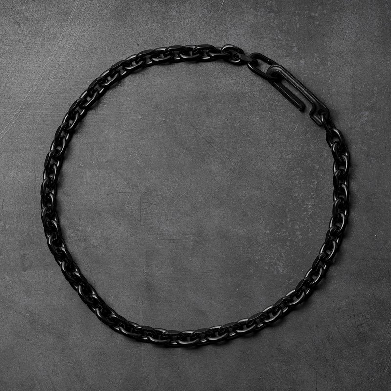 Framework Chain Bracelet 钢制项链_黑色 - 项链 - 不锈钢 黑色