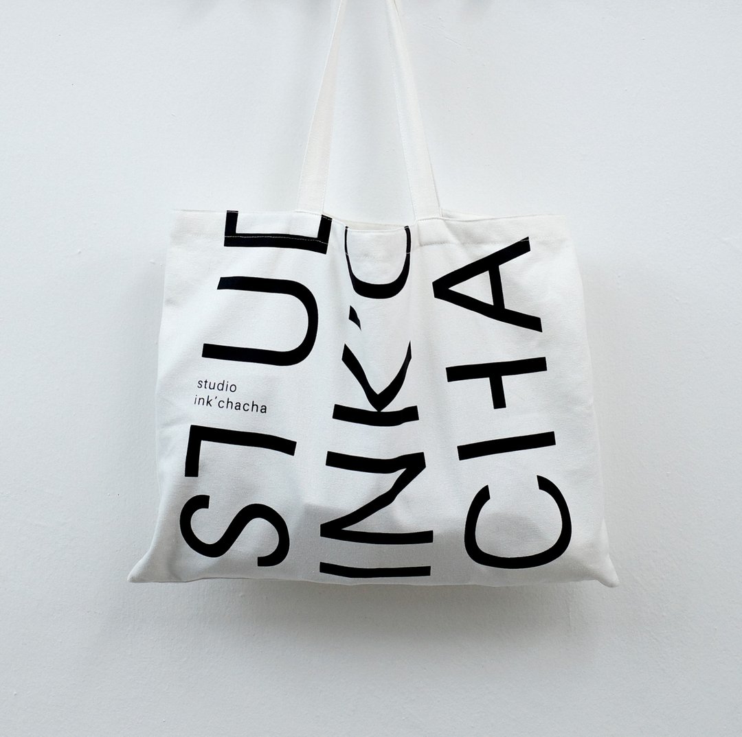 SRA3 Tole bag 布袋 - 手提包/手提袋 - 棉 白色