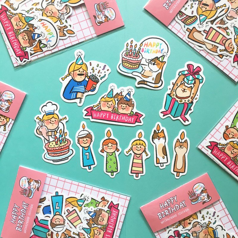 一起过生日 / 贴纸组 - 贴纸 - 纸 