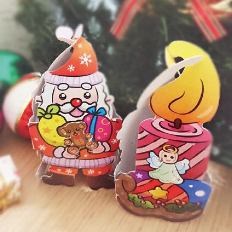 【DIY】圣诞饰品-小丑鱼 霸王龙 台北摩天大楼/材料包/益智/圣诞 - 木工/竹艺/纸艺 - 其他材质 