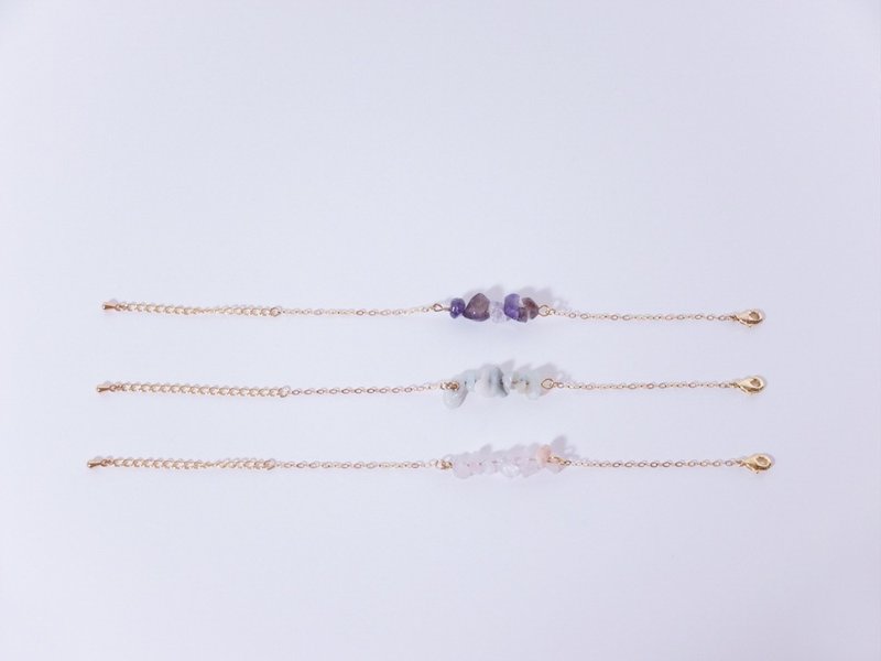 天然水晶能量手链 - 手链/手环 - 宝石 紫色