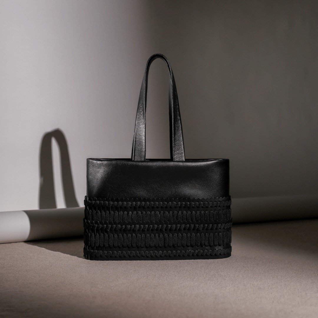 盔 Tote bag - 手提包/手提袋 - 真皮 