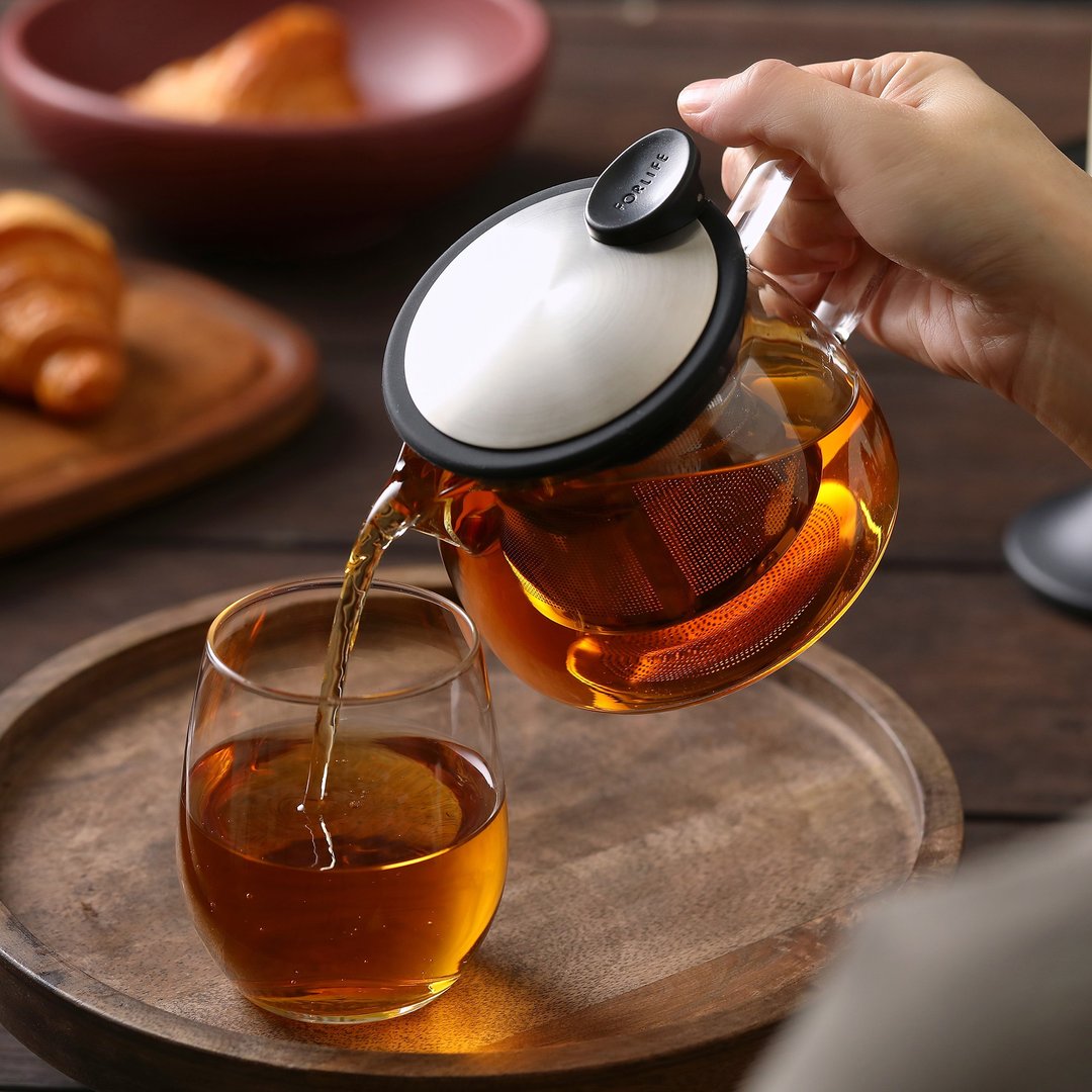 【节日送礼】FORLIFE贝尔玻璃茶壶 - 茶具/茶杯 - 玻璃 透明
