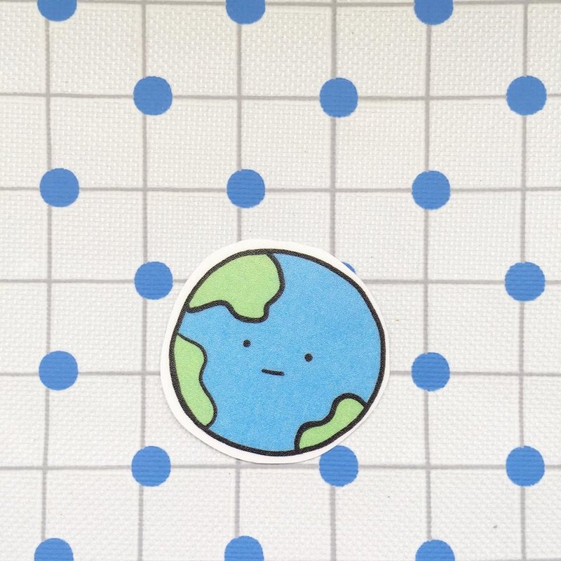 地球/防水贴纸 - 贴纸 - 纸 蓝色