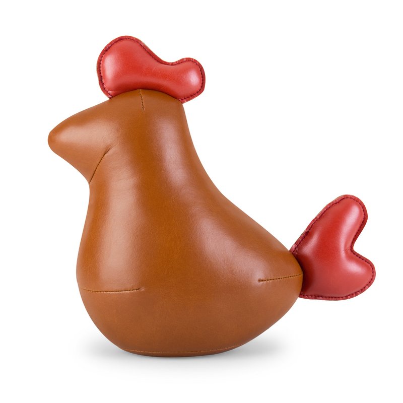 【书挡】鸡 Iger 皮革动物摆饰 | 入厝礼物 生肖礼 生日礼物 - 摆饰 - 人造皮革 多色