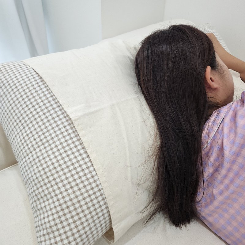 有机棉枕套，适合旅行使用，附枕头套袋 - 枕头/抱枕 - 棉．麻 