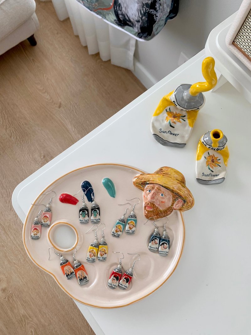 订制耳环色管 - 耳环/耳夹 - 陶 多色