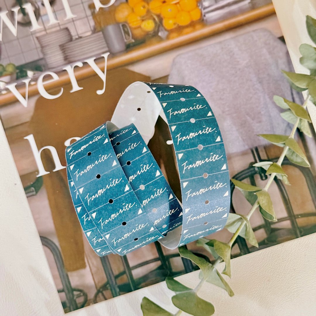 Favourite / Blue・标签贴纸卷・Sticker Roll - 贴纸 - 塑料 