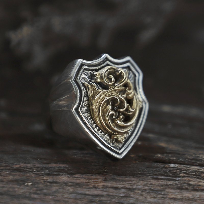 Ring men sterling silver 925 - 戒指 - 其他金属 银色