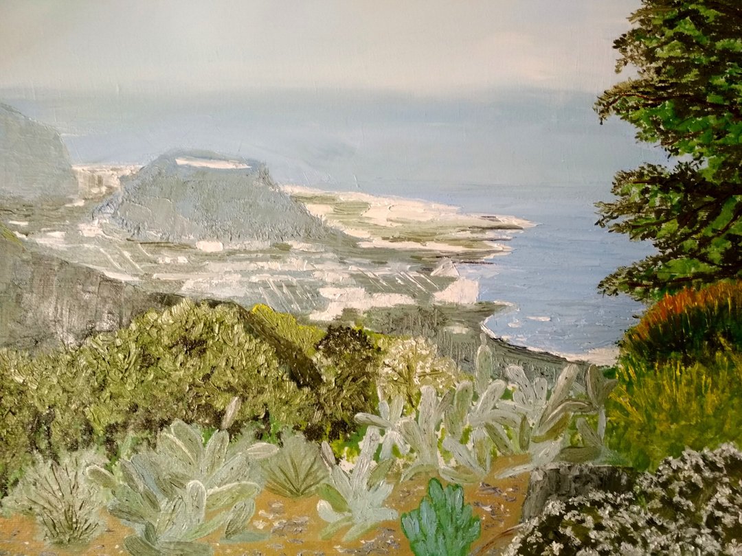 订制特内里费岛阴天，原创油画 30x40 厘米 - 墙贴/壁贴 - 其他金属 