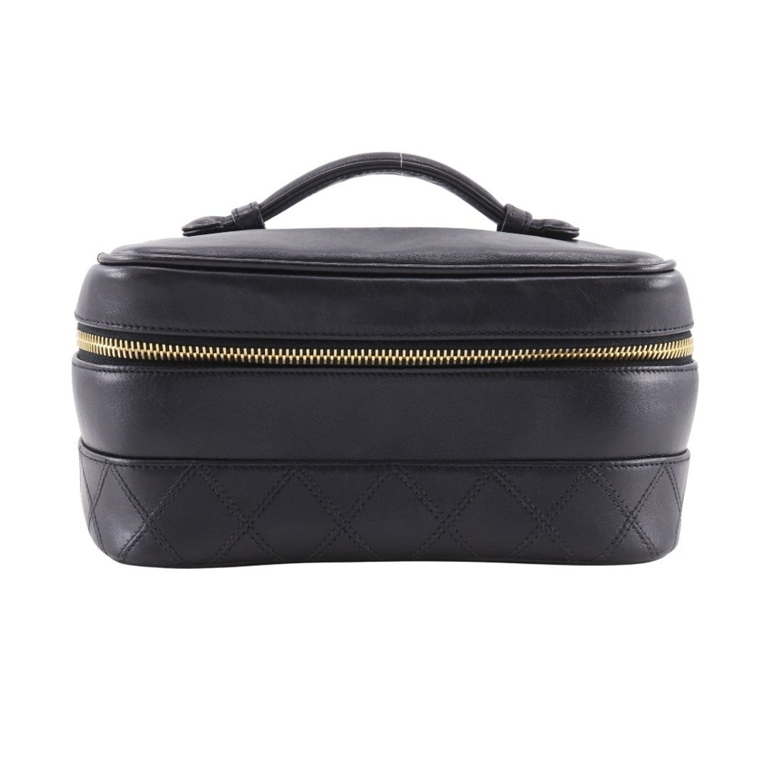 【日本直送】香奈儿 CHANEL 化妆包 Bicolor 古董 / Vintage A01618 小牛皮 黑色 女性【二手】 - 化妆包/杂物包 - 真皮 黑色