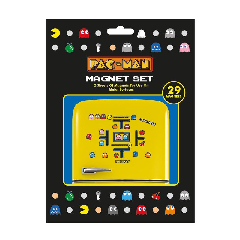 【怀旧经典电玩游戏】 Pac-Man 食鬼吃豆人复古像素磁铁组 - 冰箱贴/磁贴 - 其他材质 