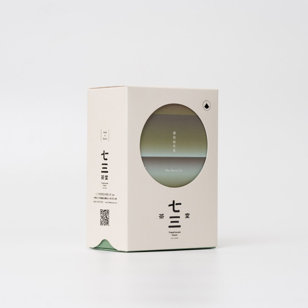 七三茶堂 立体茶包丨薄荷仙草茶 8单入–精装盒 - 茶 - 纸 白色