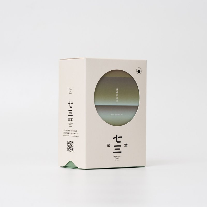 七三茶堂 立体茶包丨薄荷仙草茶 8单入–精装盒 - 茶 - 纸 白色