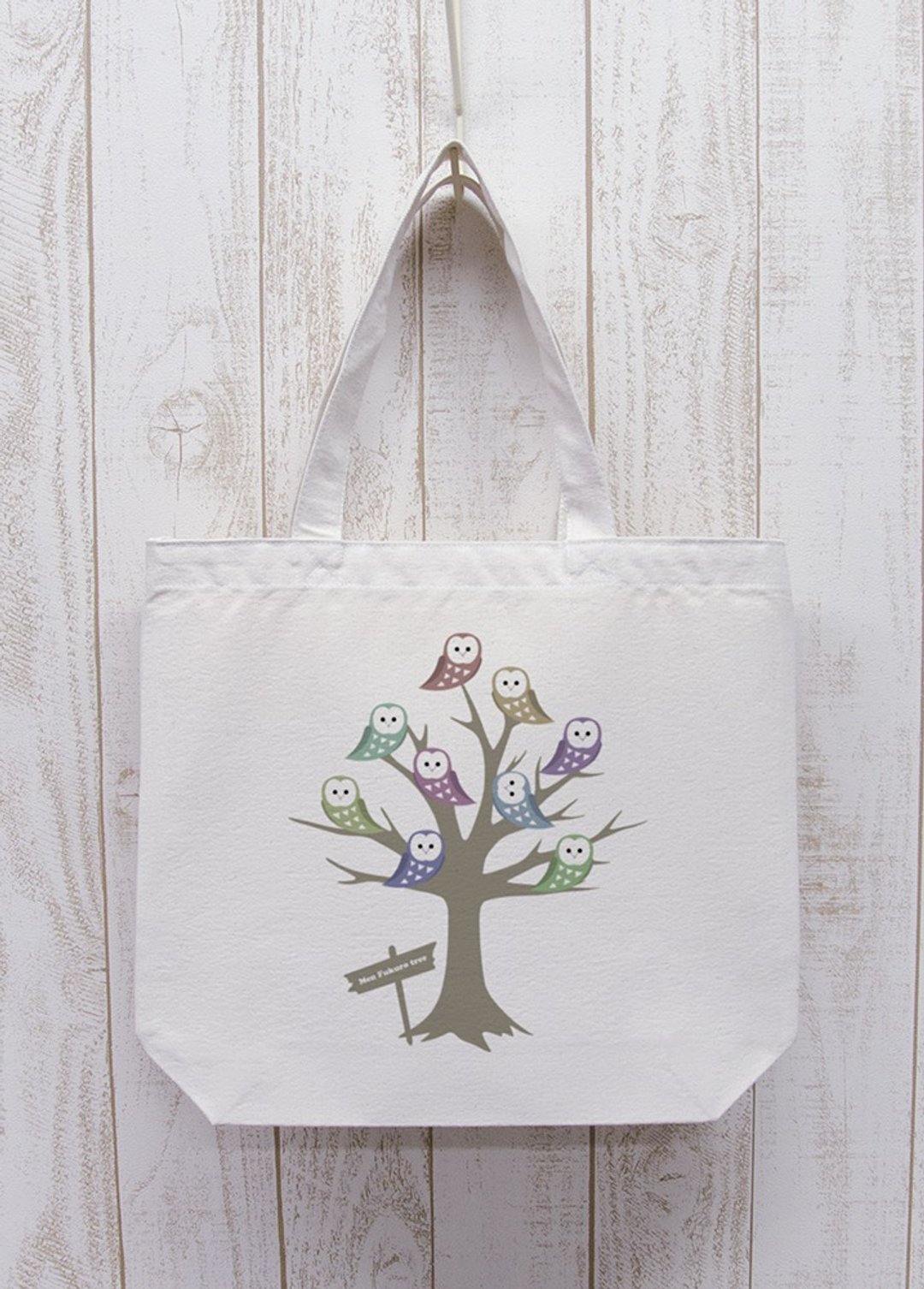 Men Fuku6 Tote Men Fukuro Tree Natural / R008-BT-NA - 其他 - 棉 白色