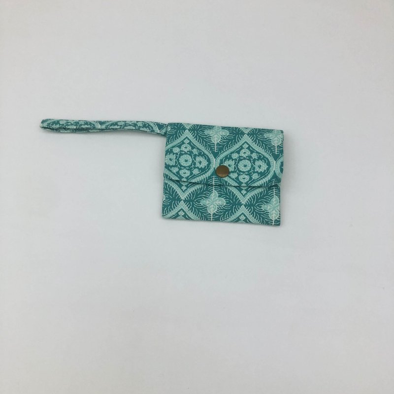 翠绿图腾小钱包 - 皮夹/钱包 - 棉．麻 绿色