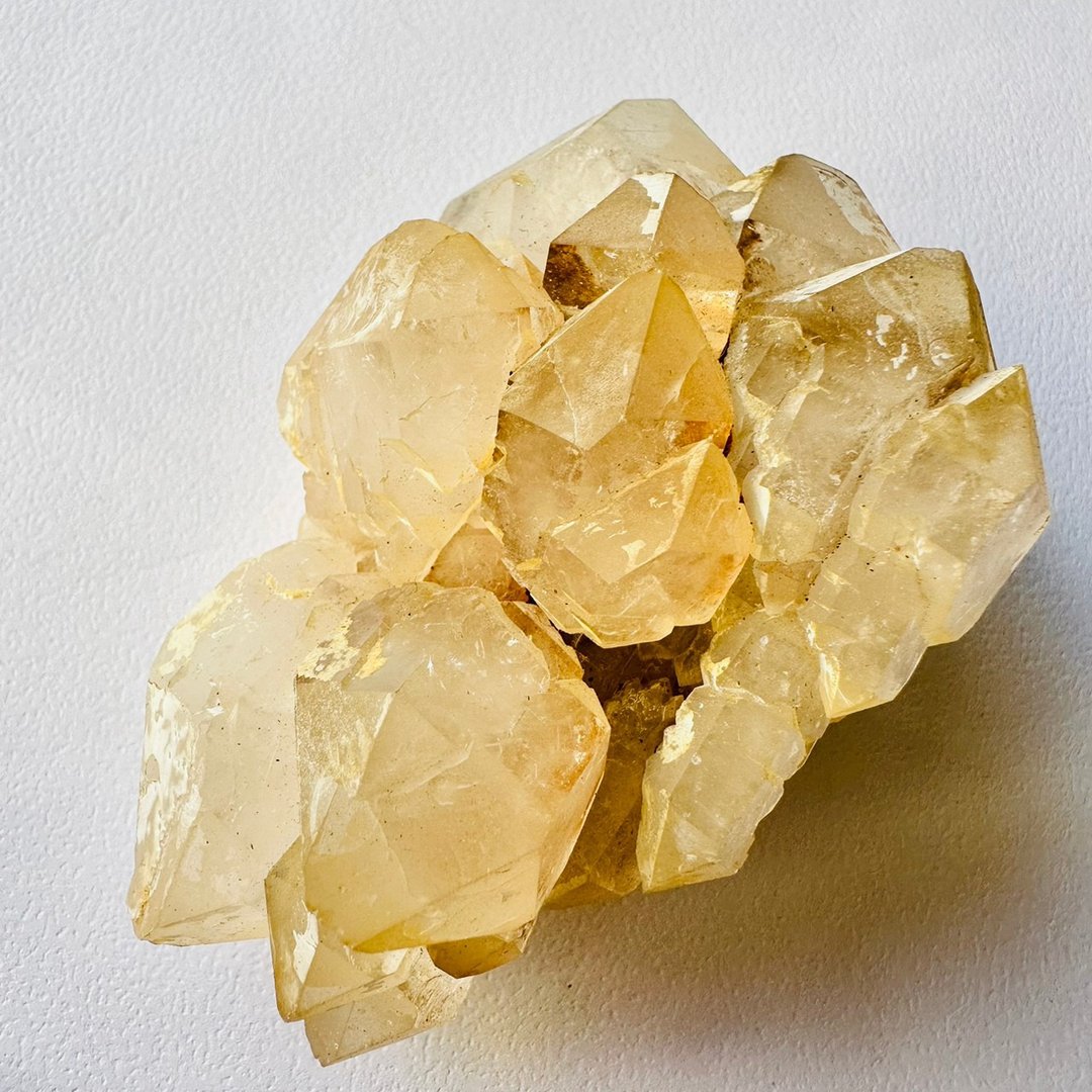 马达加斯加骸骨水晶花5 净化能量石 原石矿标 磁场脉轮 灵性觉醒 - 摆饰 - 其他材质 黄色