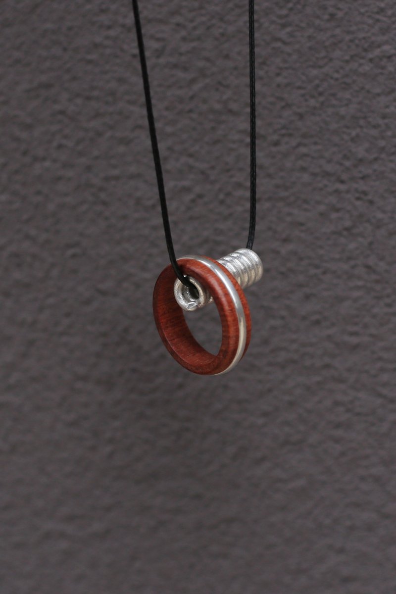 壹染指原创全手工 | 原木镶999纯银 | 戒指 项链个性混搭 - 项链 - 纯银 银色