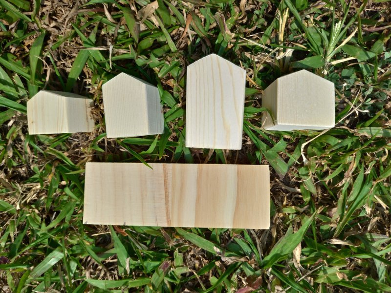木头小房子 DIY 材料组 - 木工/竹艺/纸艺 - 木头 卡其色