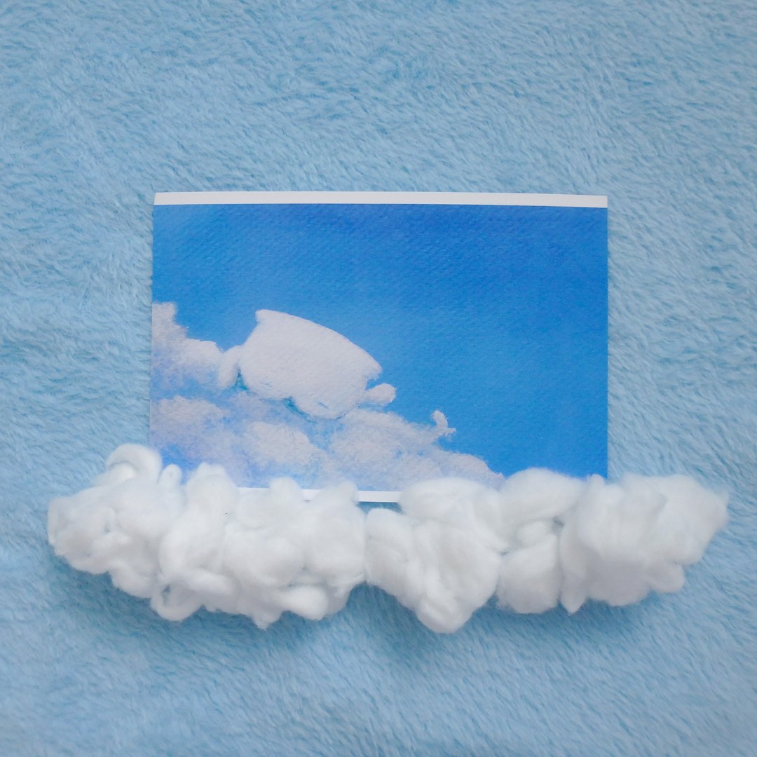 (Meow and Bluesky) Postcard 4x6 inch. no.011 - 卡片/明信片 - 纸 
