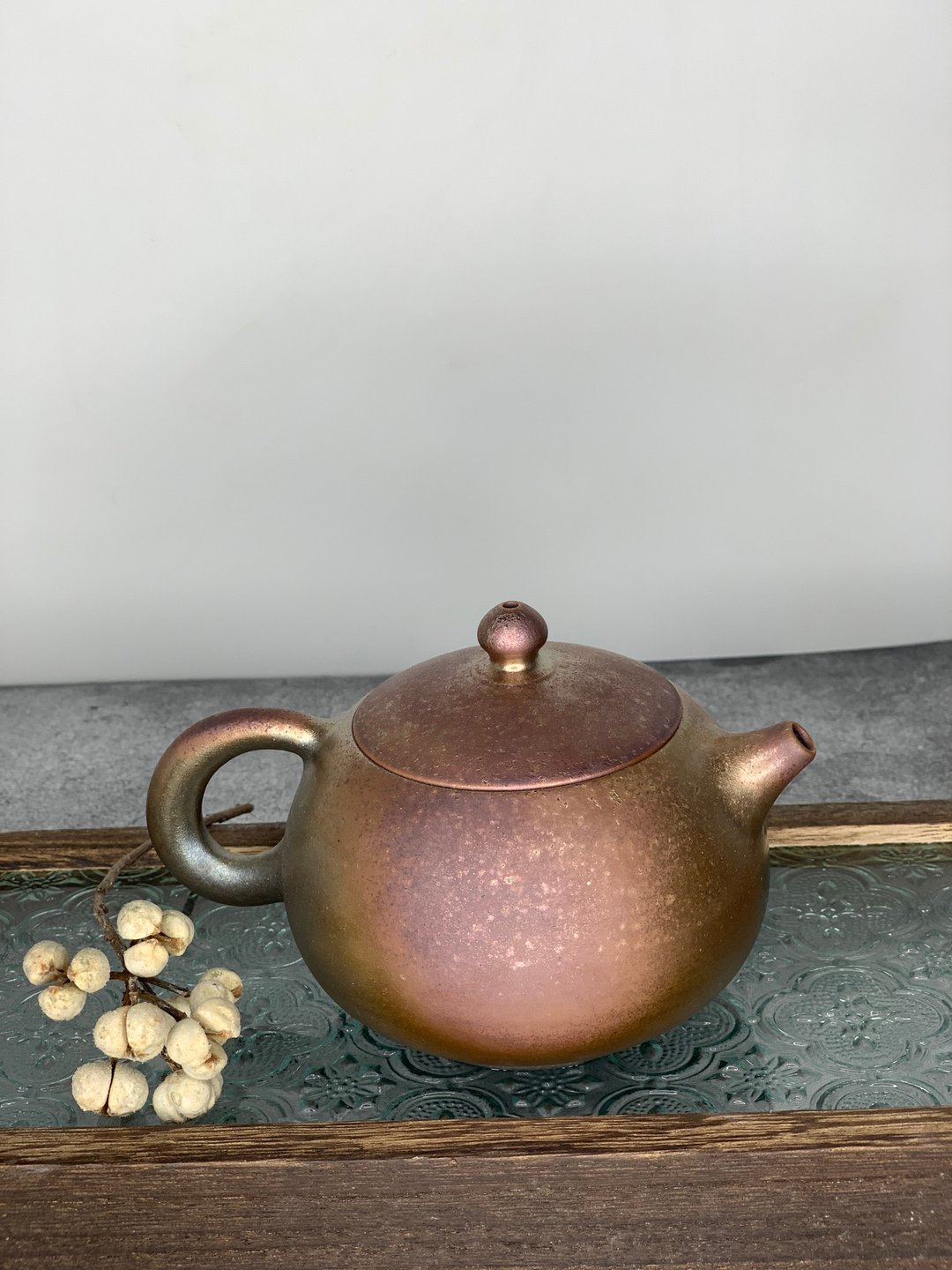 金银彩柴烧壶 - 茶具/茶杯 - 陶 