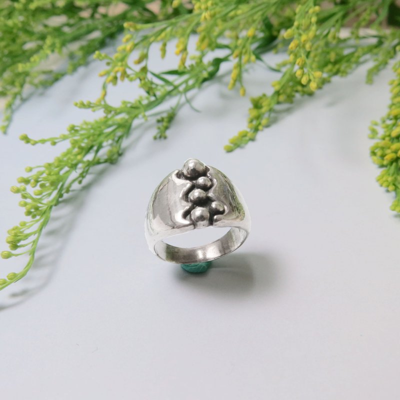 水漾系列 / 浪花泡沫戒(直) / 925银 - 戒指 - 其他金属 灰色