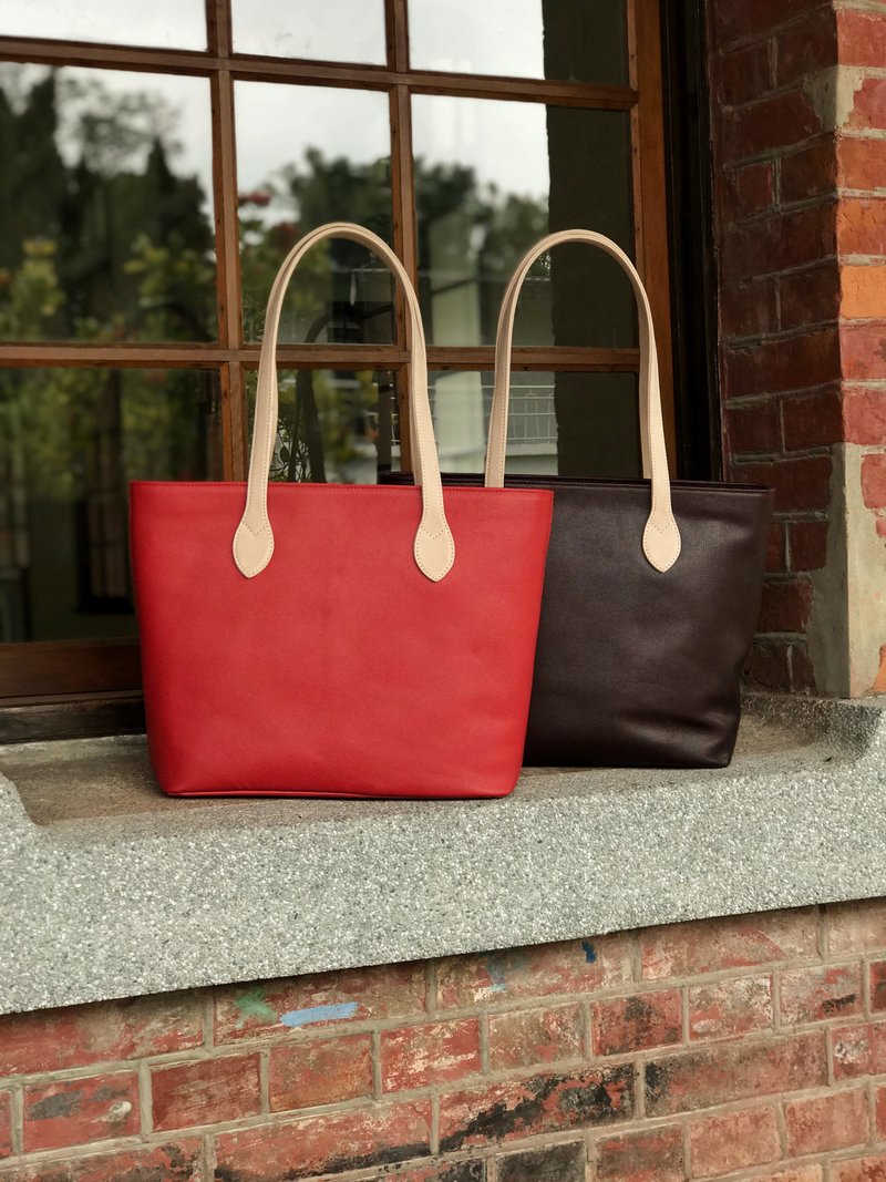 复刻旅行者肩背托特包 - 手提包/手提袋 - 真皮 多色