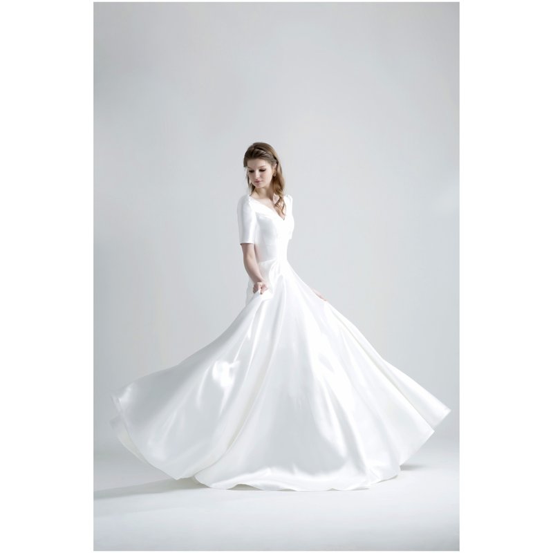SAMPLE SALE RHEA 米卡多缎面婚纱 - 晚装/礼服 - 聚酯纤维 