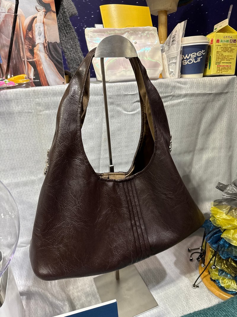 腋下包 - 侧背包/斜挎包 - 其他材质 咖啡色