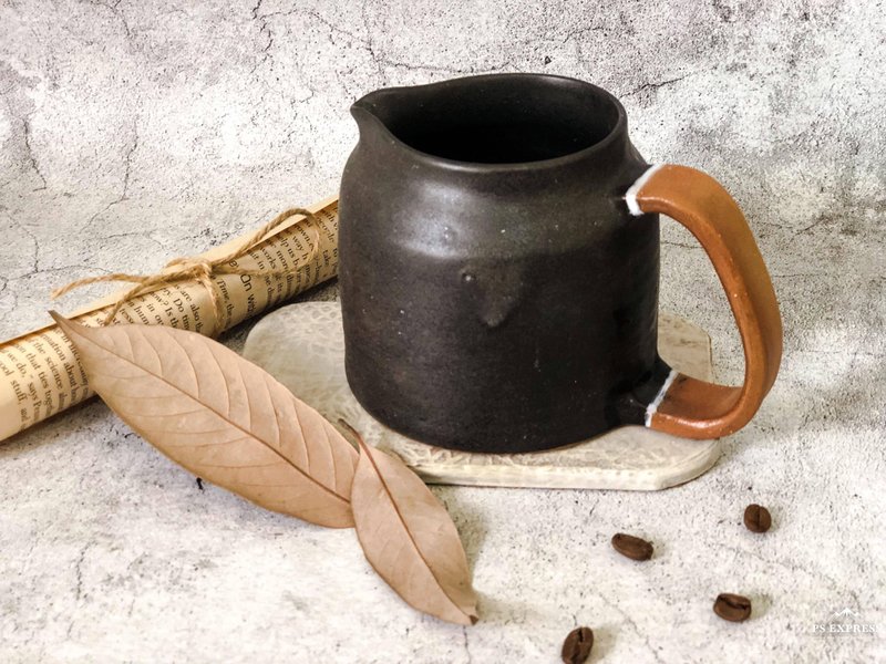 北欧风大容量奶盅.茶海 - 茶具/茶杯 - 陶 黑色