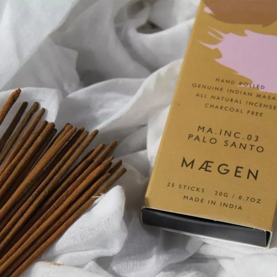 【英国 MÆGEN】玛萨拉手工线香-秘鲁圣木 /25支入 - 香薰/精油/线香 - 其他材质 卡其色