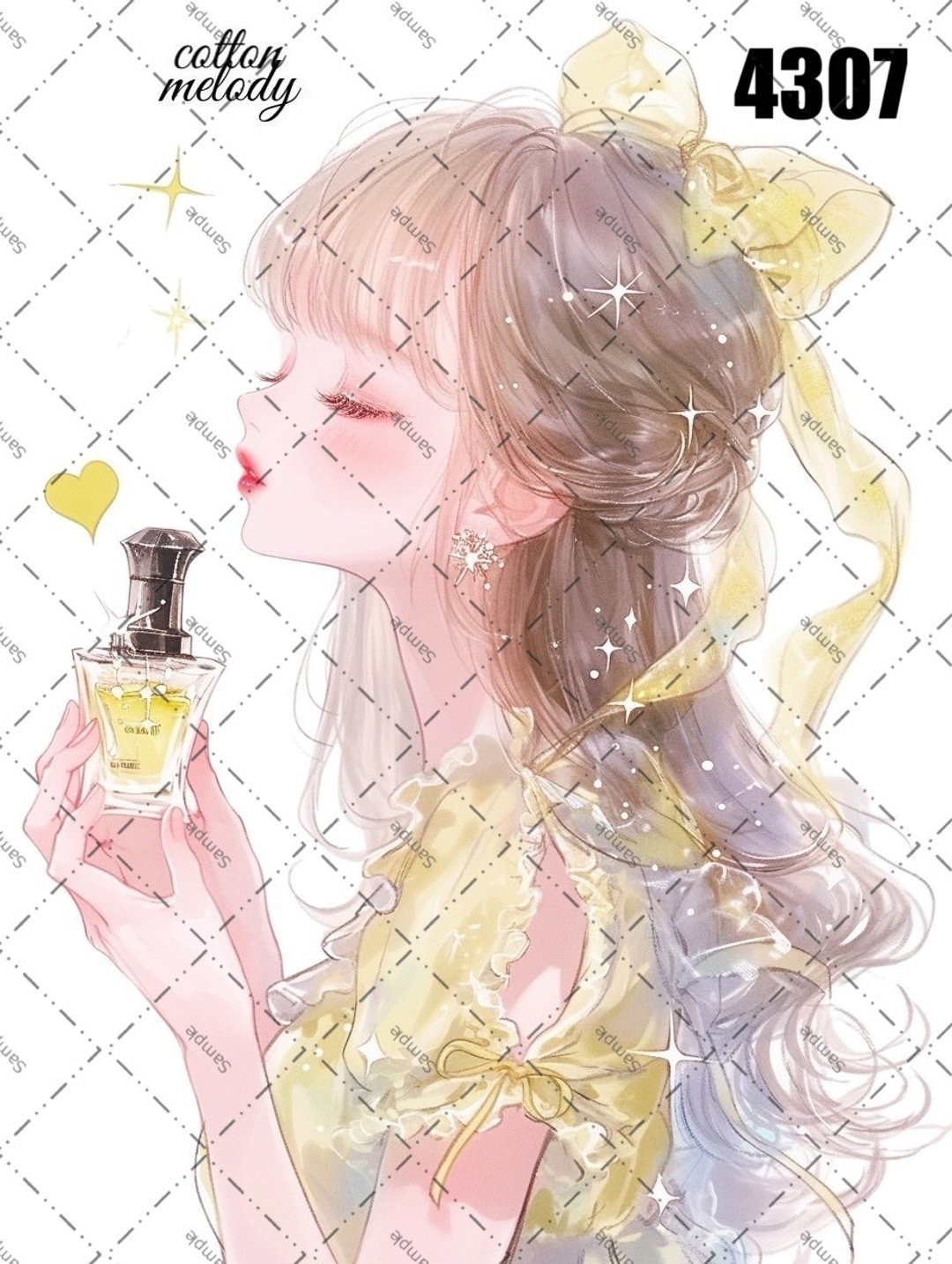 original sticker no.4307 人物贴纸 原创贴纸 原创人物贴纸 装饰贴纸 cotton melody - 贴纸 - 纸 